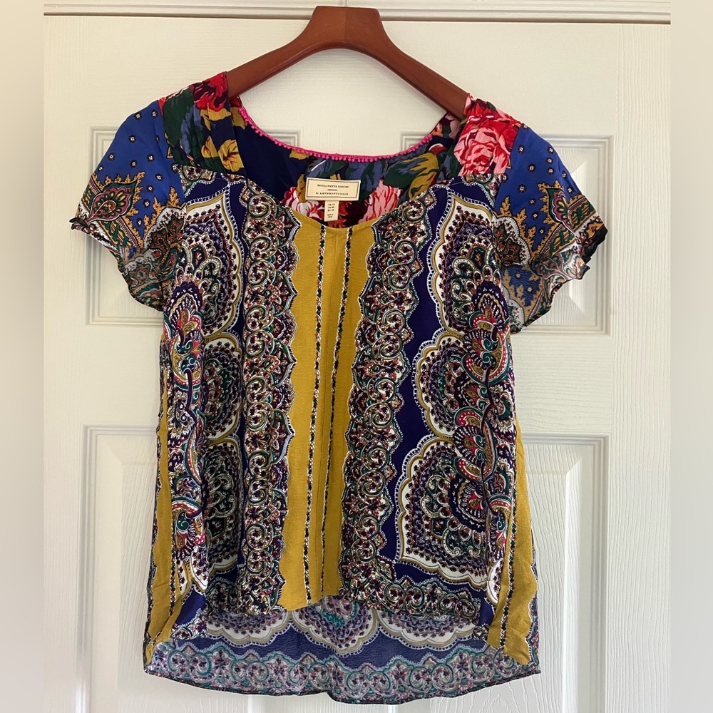 MOULINETTE SOUERS Blouse Size 8/M
Anthropologie Teresita Scarf Printed
Blouse